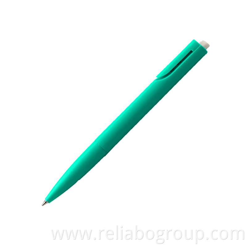 Click action solid plastic pen with a round shape design